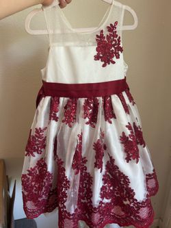 Elegant Burgundy dress for little girl