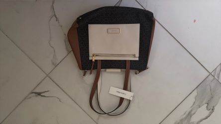 Calvin Klein Hadley Signature Colorblock Triple Compartment Tote Bag