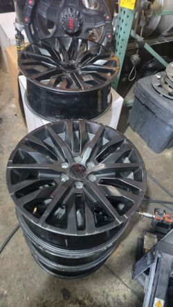 Used 22" Black OEM Style Wheels – 6x139.7 – Set of 4