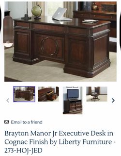 Liberty Furniture - Brayton Manor Jr Executive Desk - 273-HOJ-JED