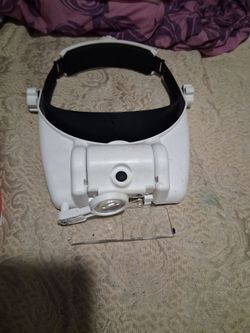 Head-Mounted Magnifier with LED Light