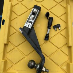 U-HAUL POWERTOW HITCH 2" BALL 2" TUBE 2" DROP 5000 LBS with META Hardware Trailer Hitch Locks Hitch Lock With 5/8'' Pin Fits Class III IV 2"" Hitch Re