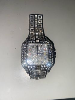 Cartier Santos Rainbow Arabic dial