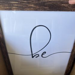 “Be Our Guest” Faux Wood Frames With Glass Front Signs
