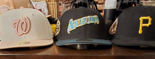 New Era x Hat Club Exclusive Size 6 7/8 Fitted Hats Baseball Caps (Click The Pictures)