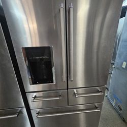 KITCHENAID 5 DOOR STAINLESS STEEL REFRIGERATOR 
