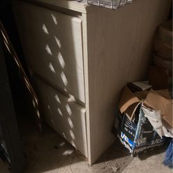 2drawer Filing Cabinet In Faux White Wood