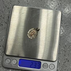 10k Virgin Mary Pendant & 14k Chain 