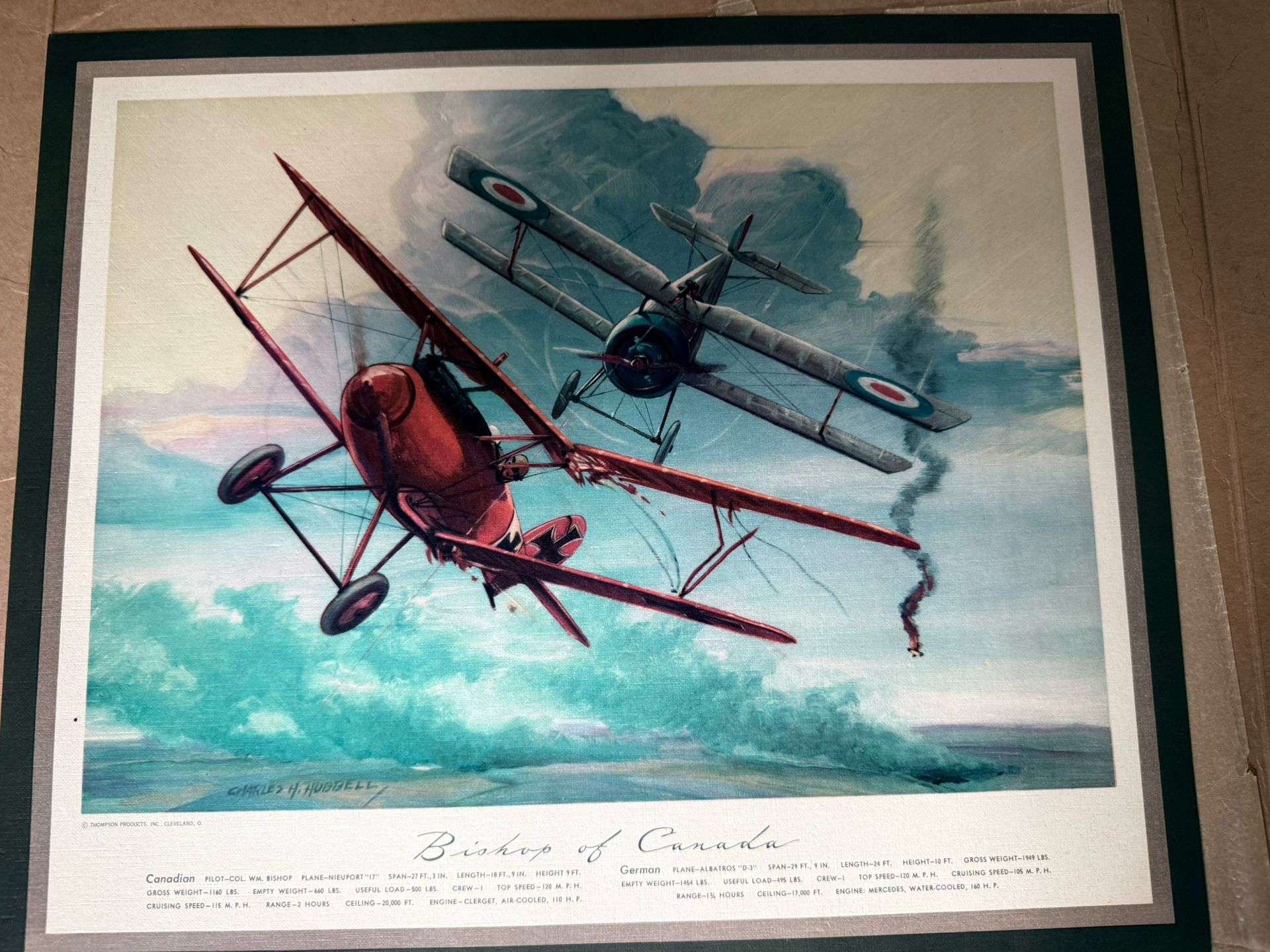 Vintage aviation lithographs