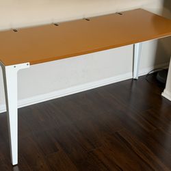 CB2 Sturdy Wooden Desk
