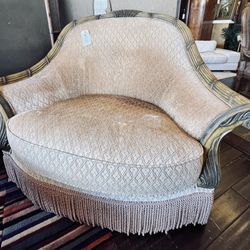 AICO By Michael Amini EDEN Wood Trim Chair & A Half - GA