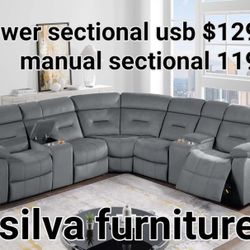 Power Sectional Recliner USB Charger Nuevos En Caja 