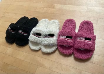 Balenciaga Fur Slides