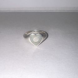 Gucci Sterling Silver Interlocking G Heart Ring