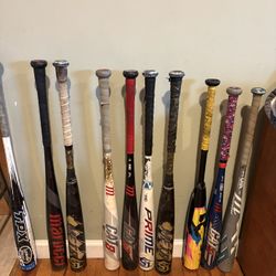 All Bats (Wood, Drop 3 & Other Various Sizes