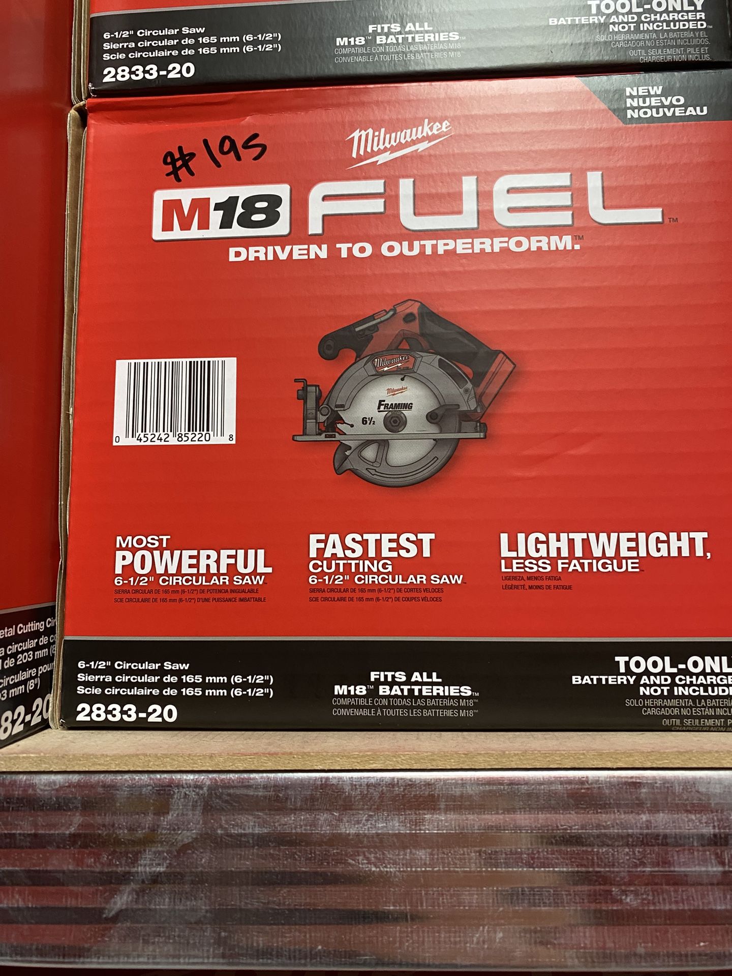 Milwaukee M18 FUEL 18V Lithium-Ion Brushless Cordless 6-1/2 in. Circular Saw (Tool-Only)