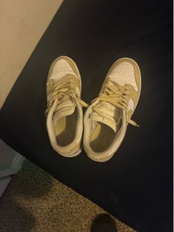 White and tan low dunks