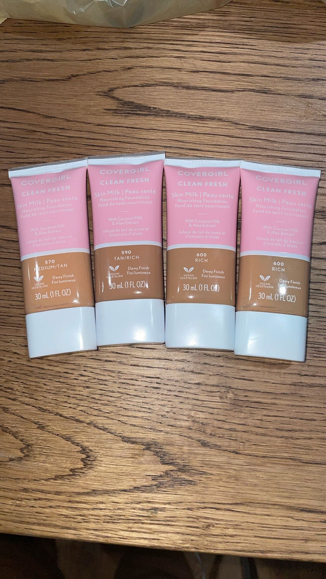 7 Bottle Of Covergirl Clean And Fresh Skin Milk Various Shades