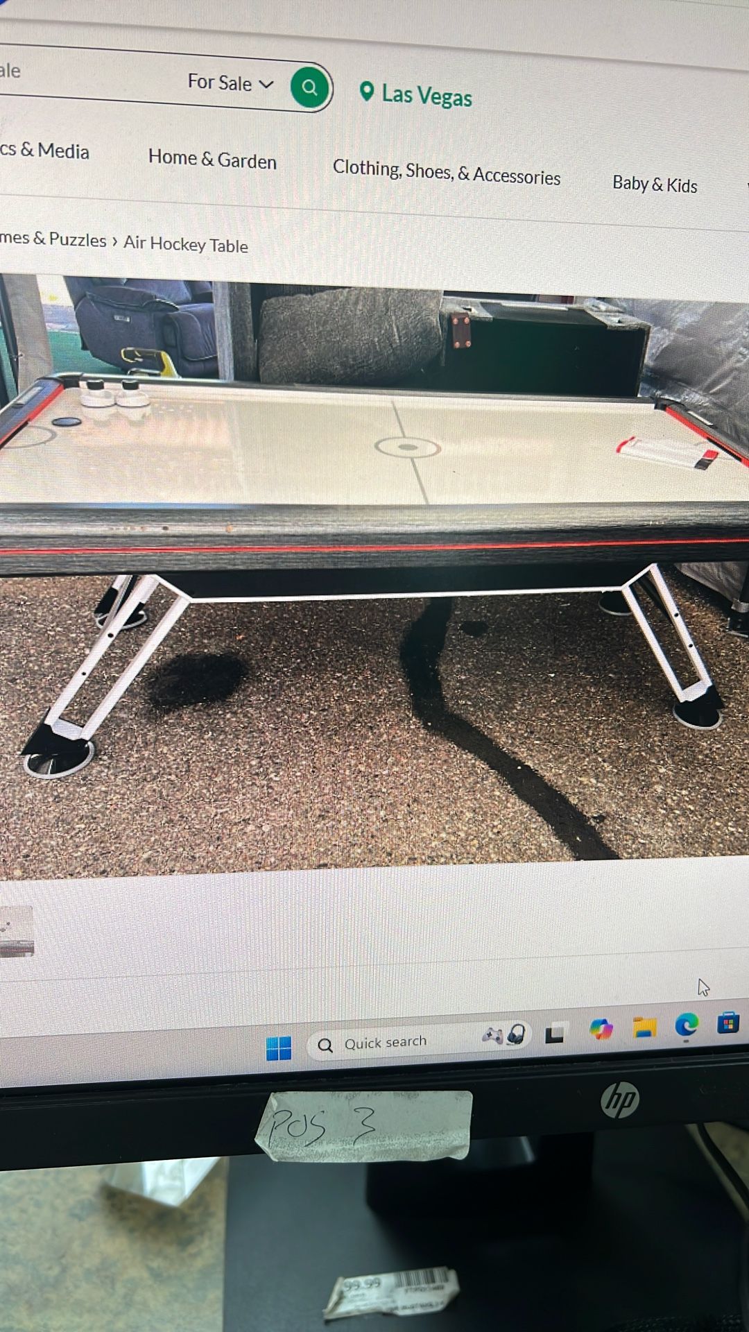 MD Sports Air Hockey Table $175