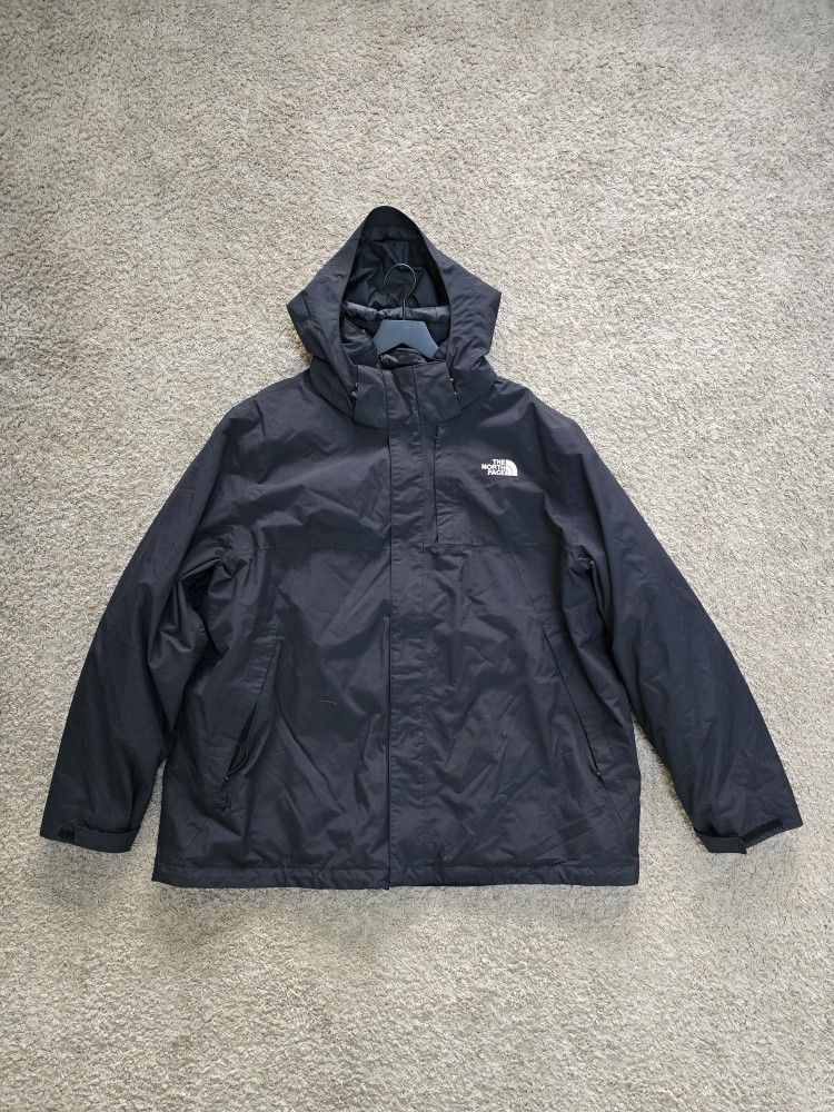 Men's The North Face Rain Waterproof Jacket + Puffer Jacket