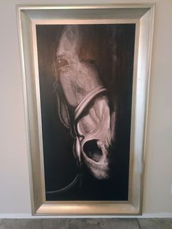Large Framed Horse Portrait Wall Art