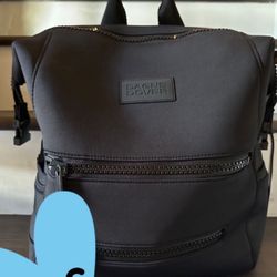 Dagne Dover Indi Diaper Backpack in Onyx, Medium Black