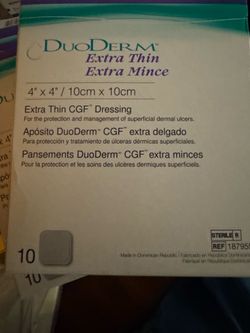 Duoderm Extra thin 4inX 4in dressing