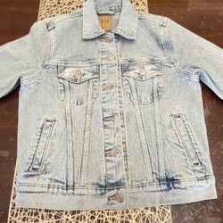 GAP Denim Jean Jacket ( XS ) Light Washed Blue