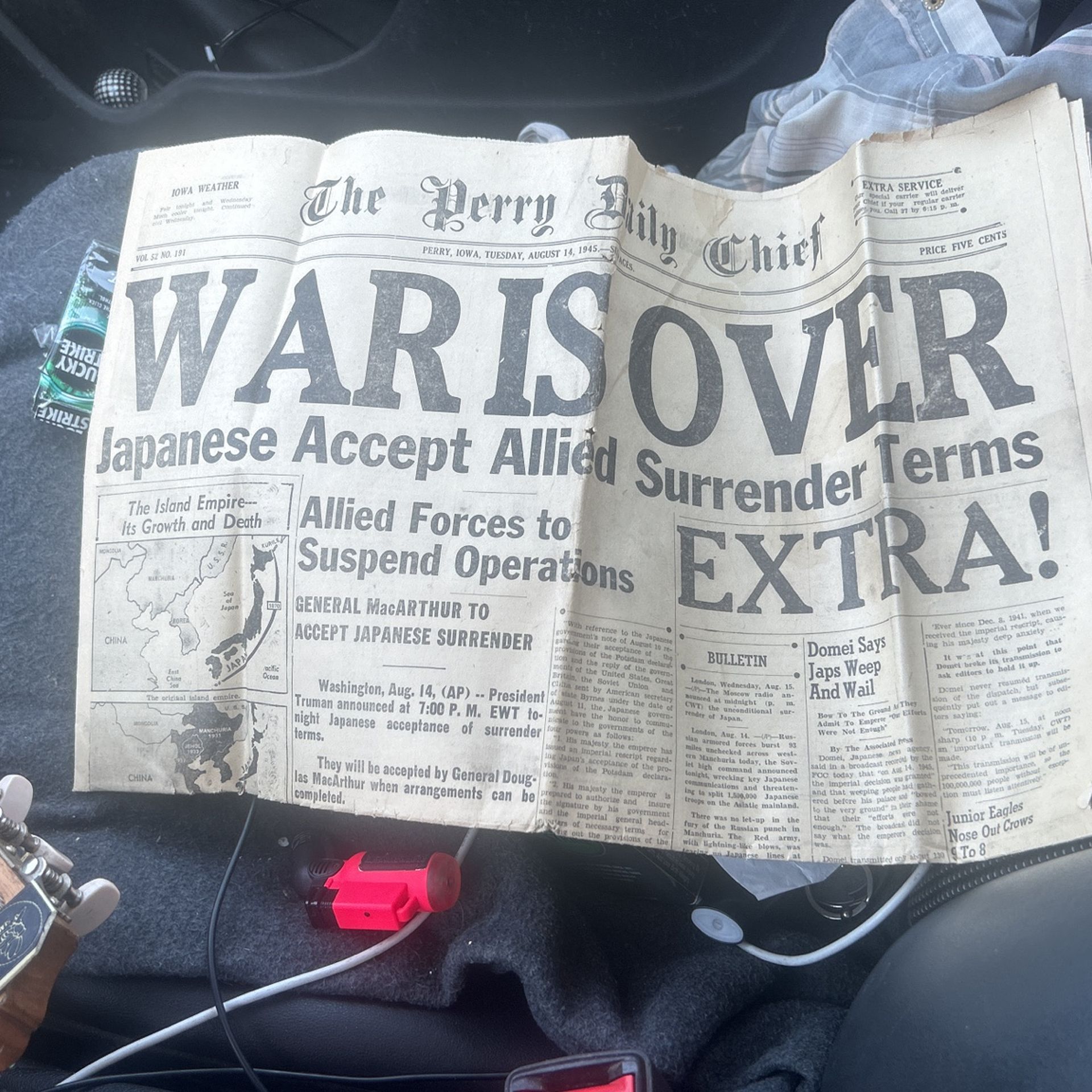 WAR IS OVER Perry Daily Chief