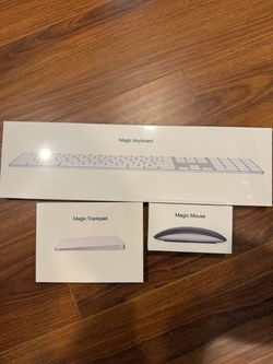 Brand new sealed Apple Magic Keyboard, Magic Trackpad, and Magic Mouse
