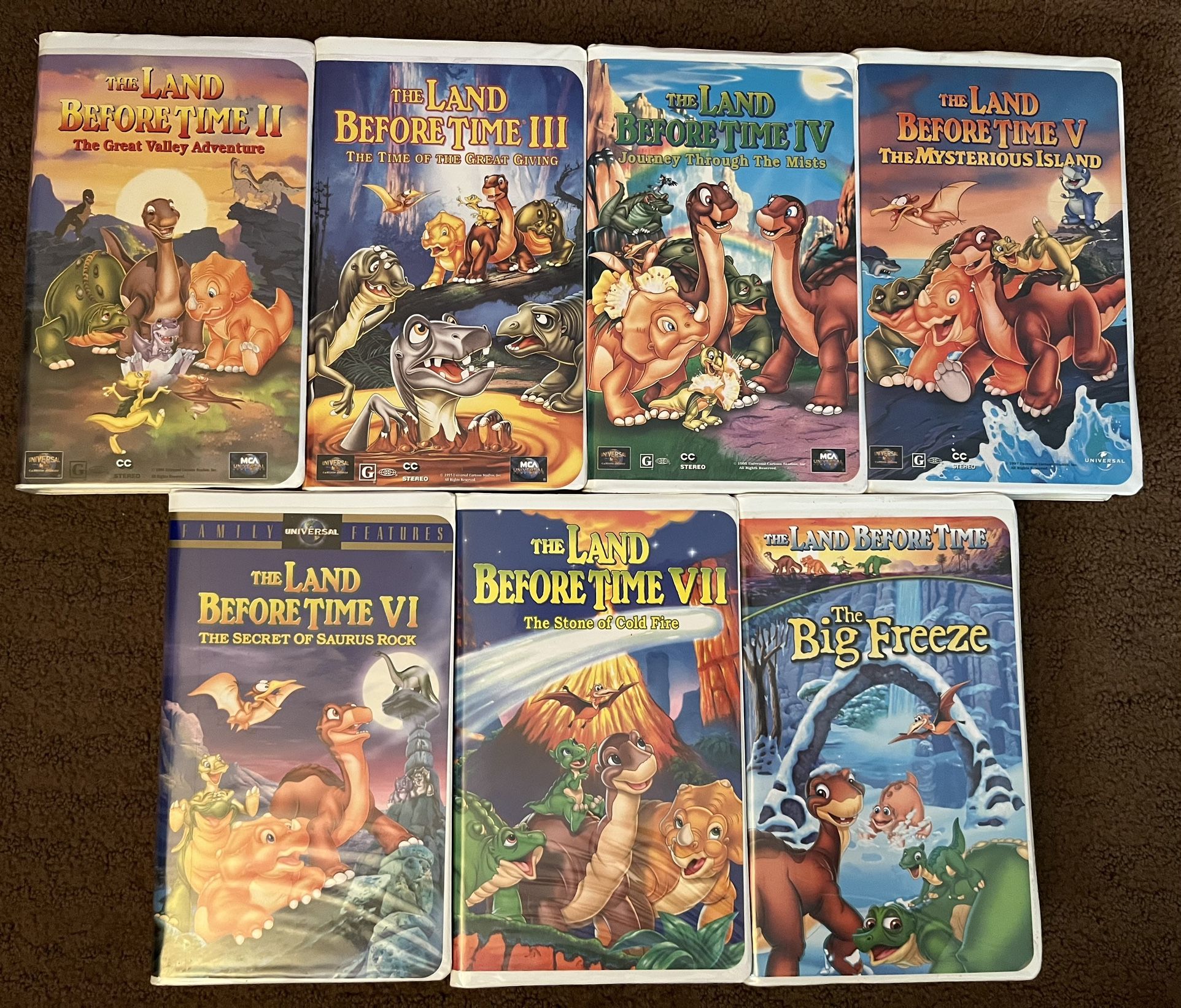 Land Before Time VHS movies