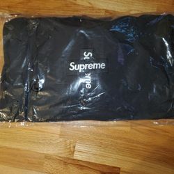 Men's Large Supreme Cross Box Logo BOGO Pullover Hoodie Black FW20 