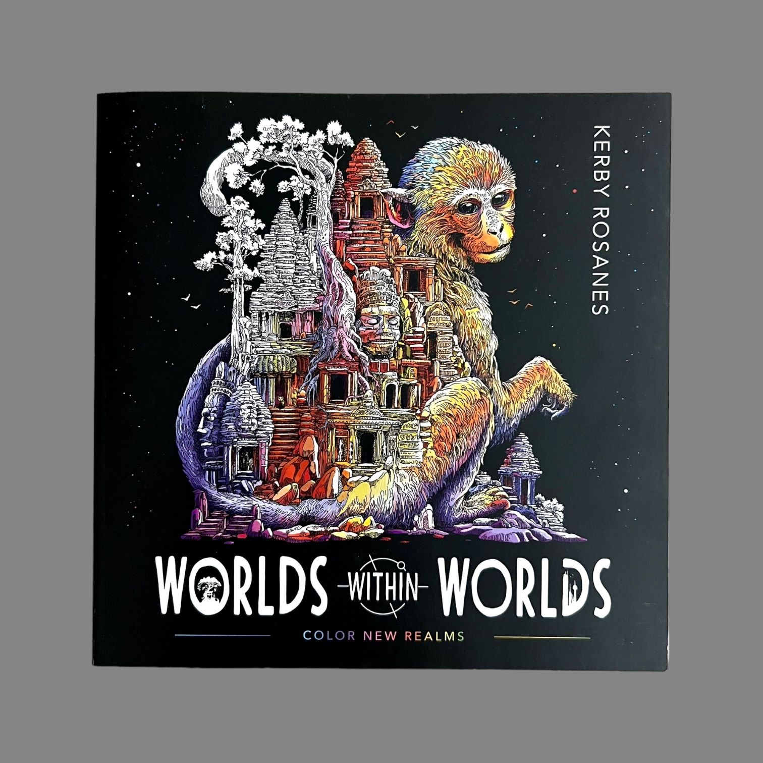 Worlds Within Worlds Coloring Book Illustrated by Kirby Rosanes