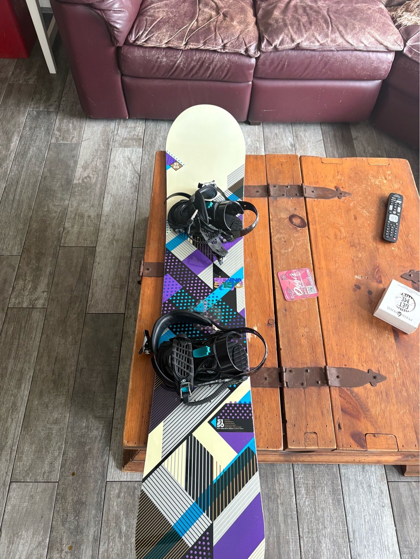Women’s Snowboard 154 CM with Bindings and Bag