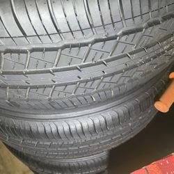 New tires and used refrigerator with dishwasher