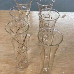 6 Stemless Champagne Flutes