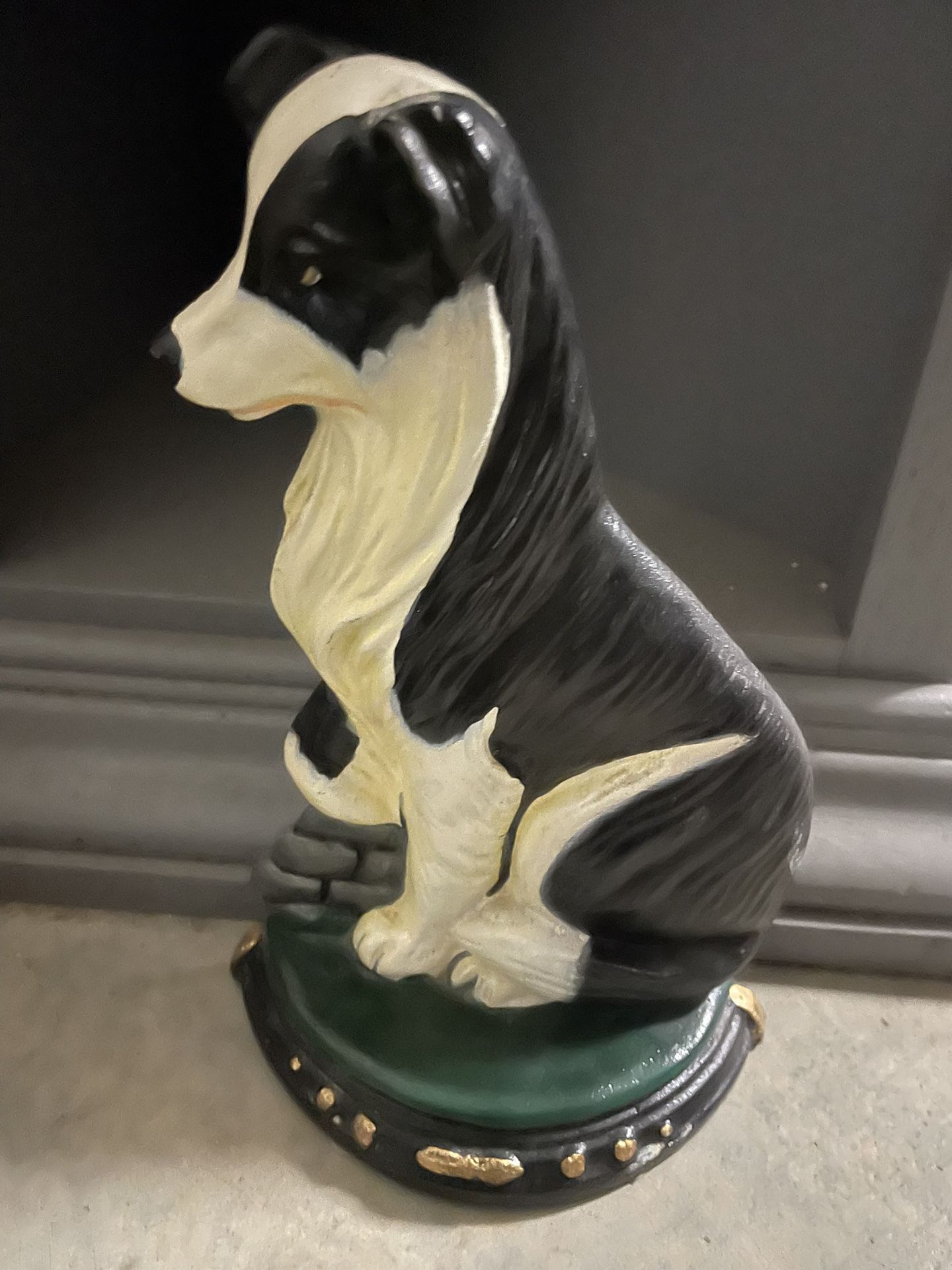 Cast Iron Border Collie Dog Door Stop by Upper Deck for Sale in Lathrop