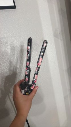 Floral Print Hair Straightener Flat Iron