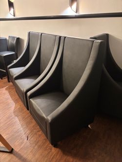 Black Leather Club Chair