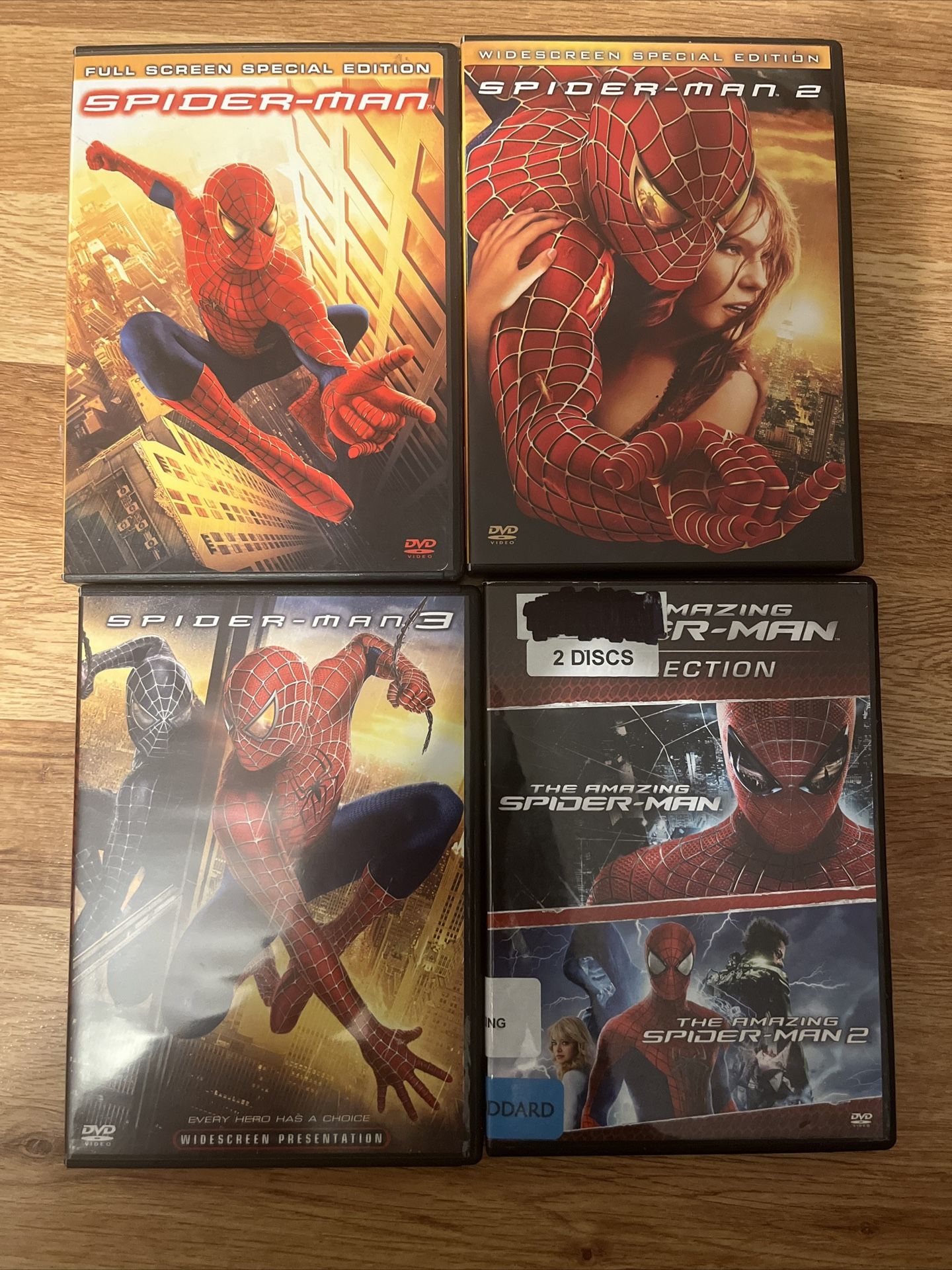 Spiderman DVD Lot 