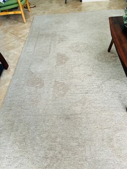 Beige 8’ x 10’ Area Rug – Neutral Textured Living Room Rug
