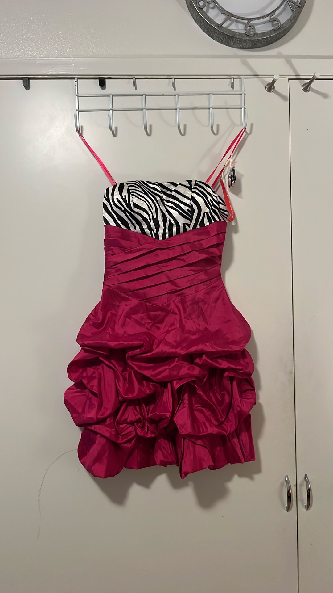 Vestido Rosita Con Blanco Y Negro Talla S