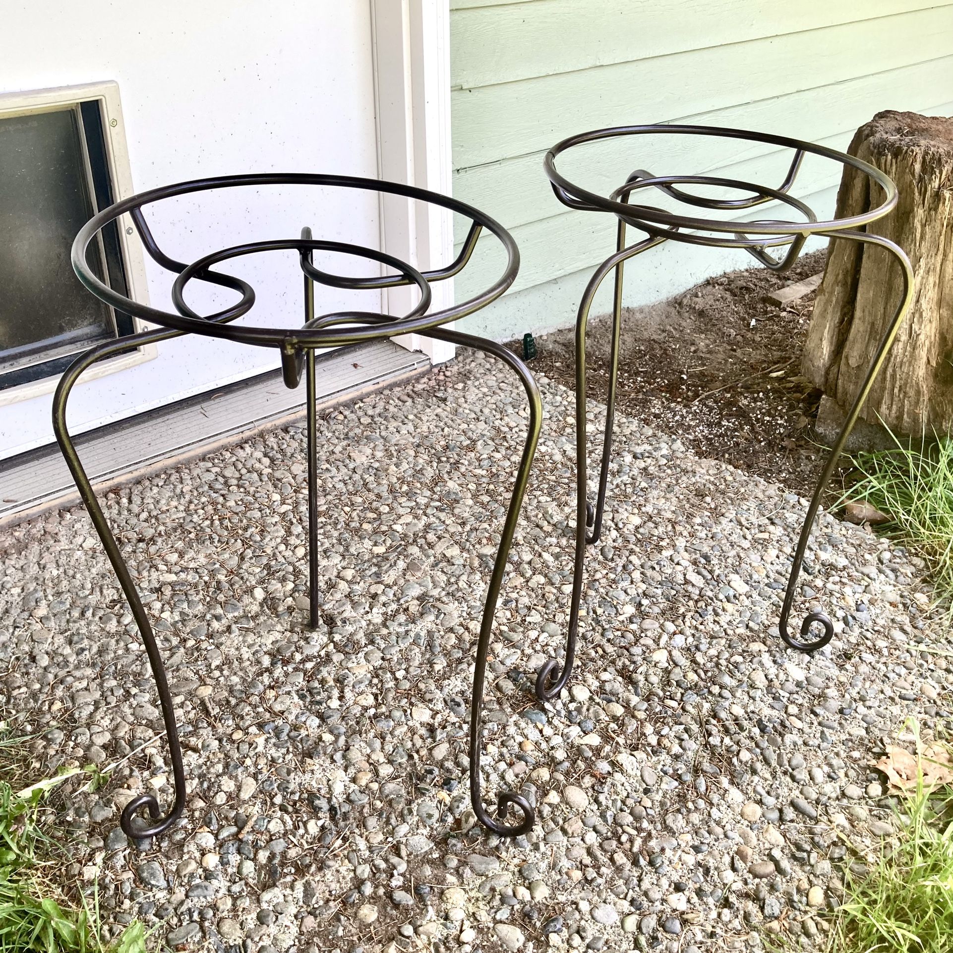 Two Matching Plant Stands