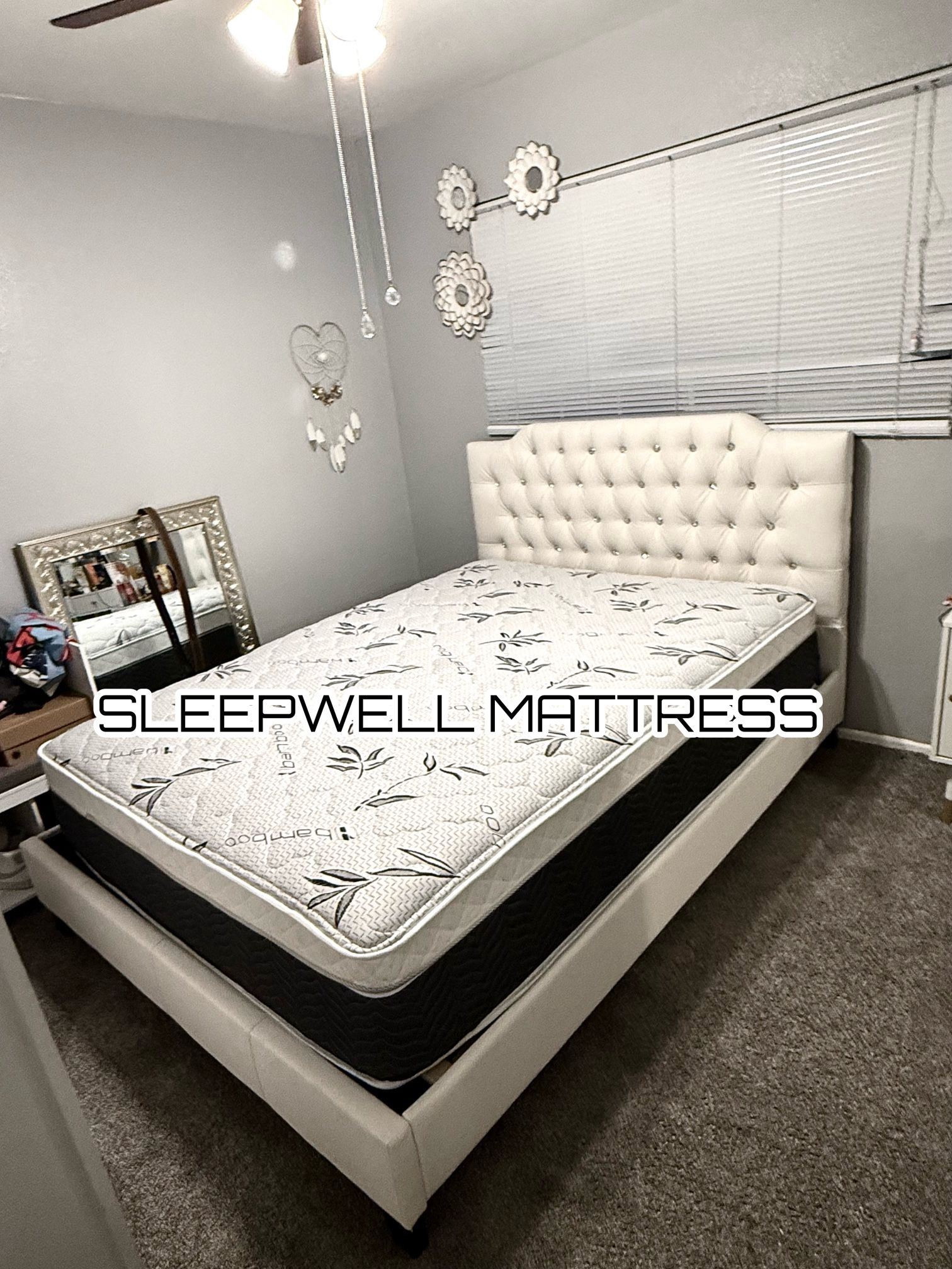 New Queen Bed Frame With Mattress 