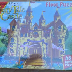 New Melissa & Doug Fairy Tale Castle Floor Puzzle 2’X3’