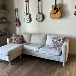 White Sectional sofa 