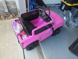 Battery powered truck with remote control for parents