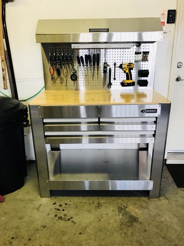 Kobalt stainless steel workbench deals