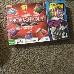 Monopoly Electronic Banking COMPLETE UNIT WORKS Hasbro Bank Cards and Game