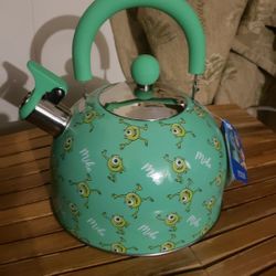 New monsters ink mike tea kettle teapot.  